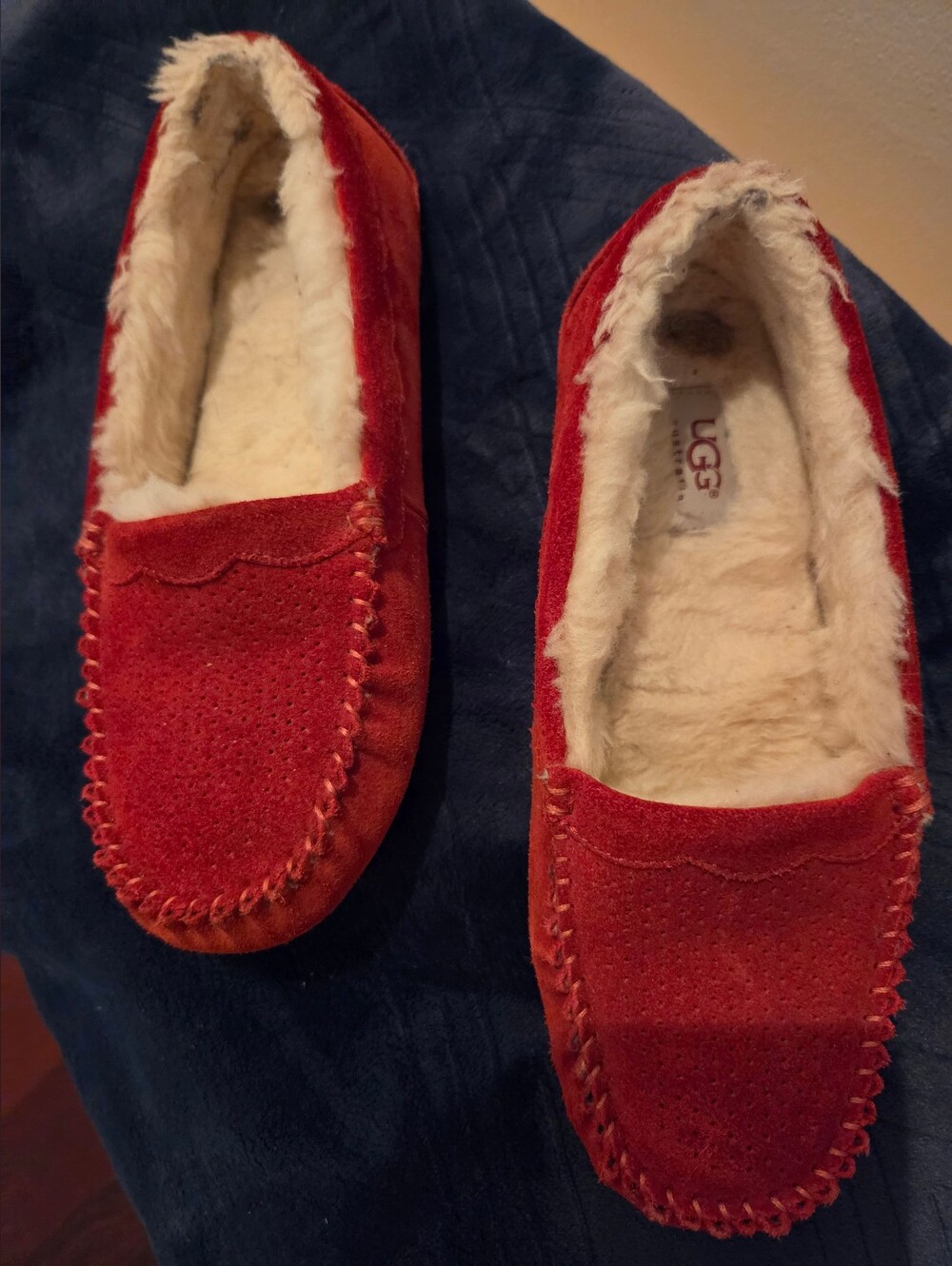 UGG Shearling-Lined Slip-In in Light Beige